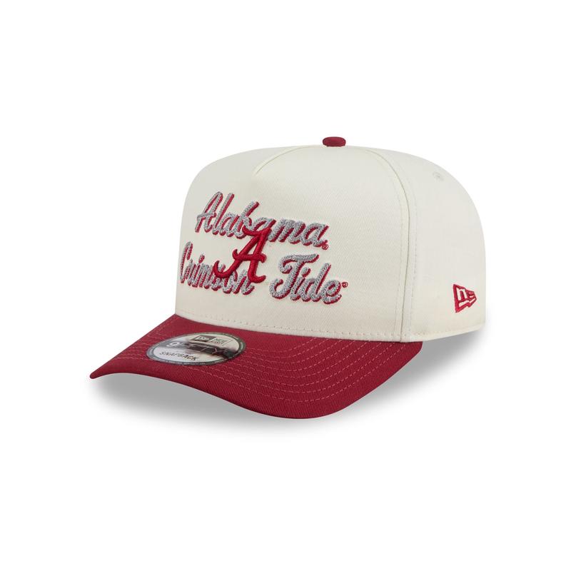 Alabama Crimson Tide Chainstitch 9FIFTY A-Frame Snapback Hat