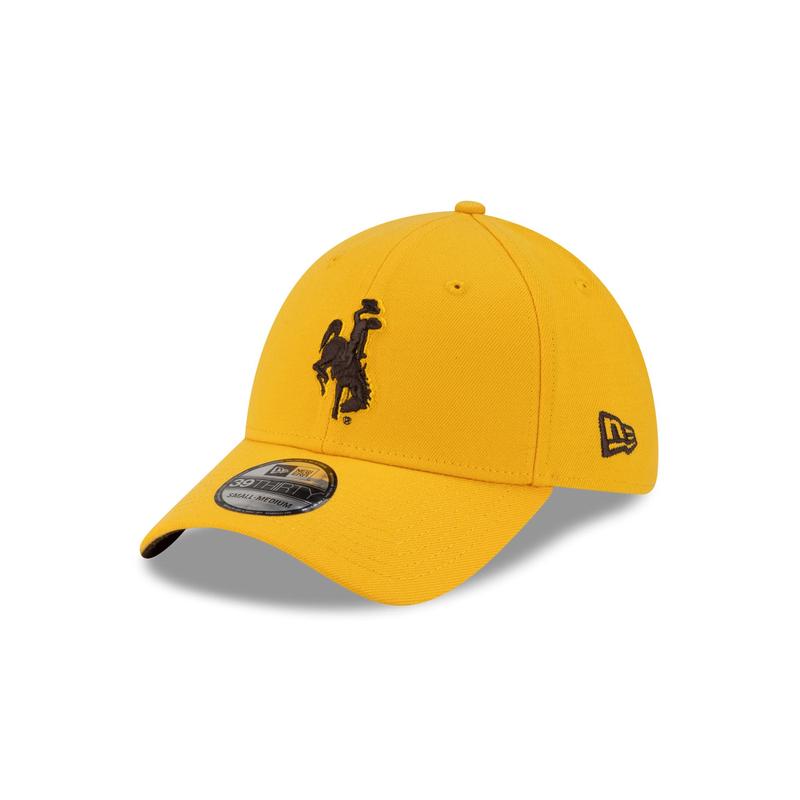 Wyoming Cowboys Gold 39THIRTY Stretch Fit Hat