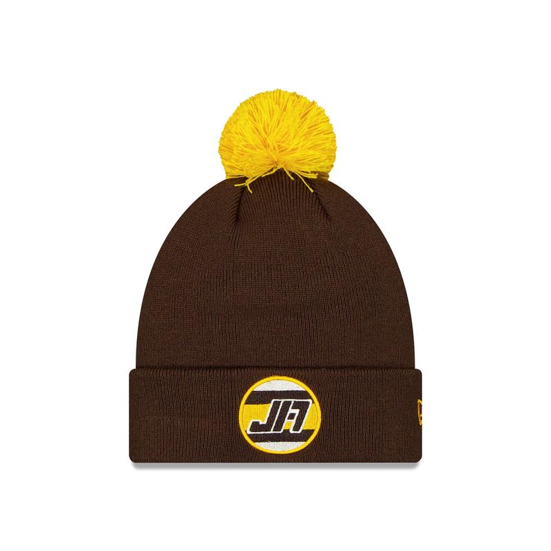 Wyoming Cowboys Josh Allen Jersey Retirement JA17 Pom Knit Hat