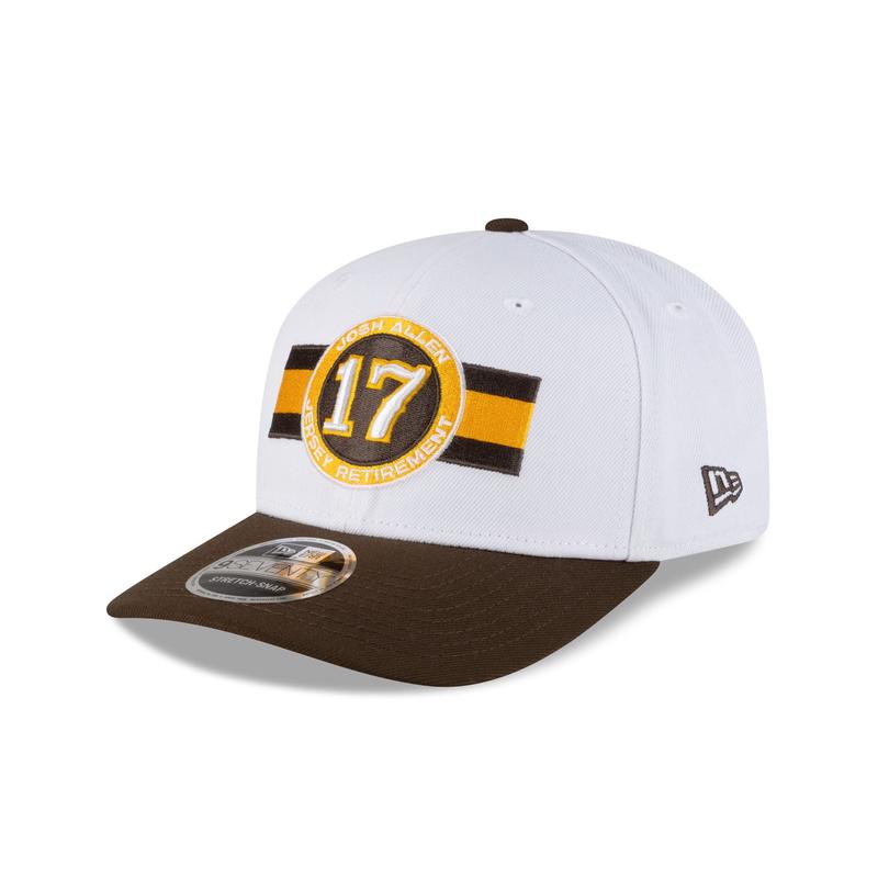 Wyoming Cowboys Josh Allen Jersey Retirement 17 9SEVENTY Stretch-Snap Hat