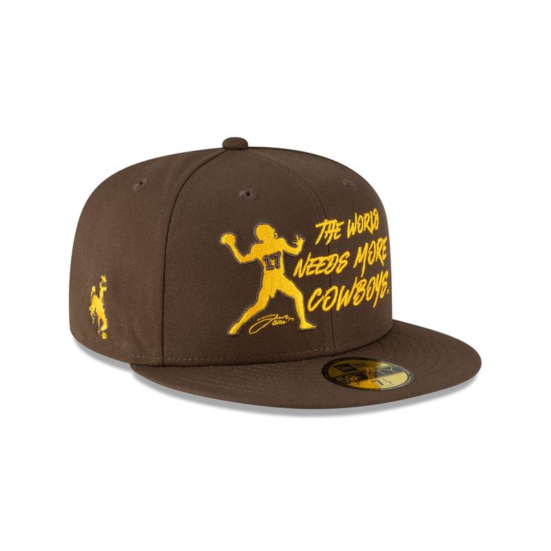 Wyoming Cowboys Josh Allen Jersey Retirement More Cowboys 59FIFTY Fitted Hat