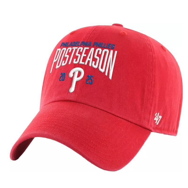 '47 Adult Philadelphia Phillies 2025 Postseason Clean Up Adjustable Hat