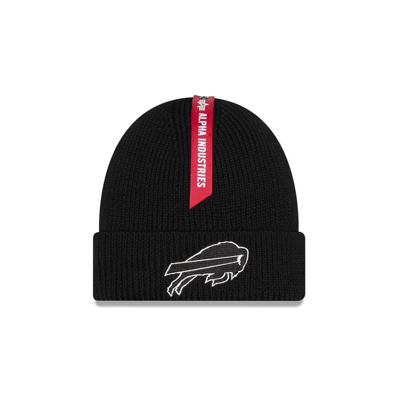 Alpha Industries x Buffalo Bills Black Cuff Knit Hat