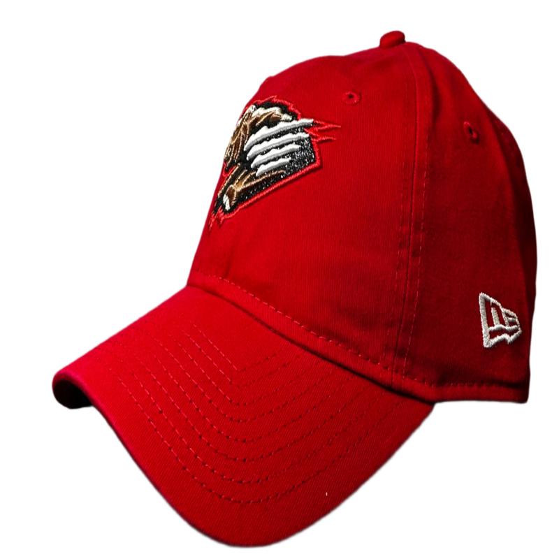 Women's Red Glitter Primary Logo Adj