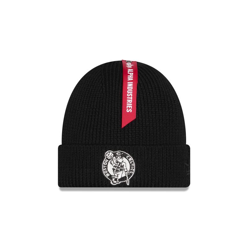 Alpha Industries x Boston Celtics Black Cuff Knit Hat