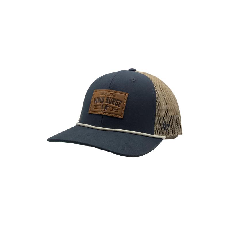 Wichita Wind Surge '47 Navy Trundle Rope Trucker Cap