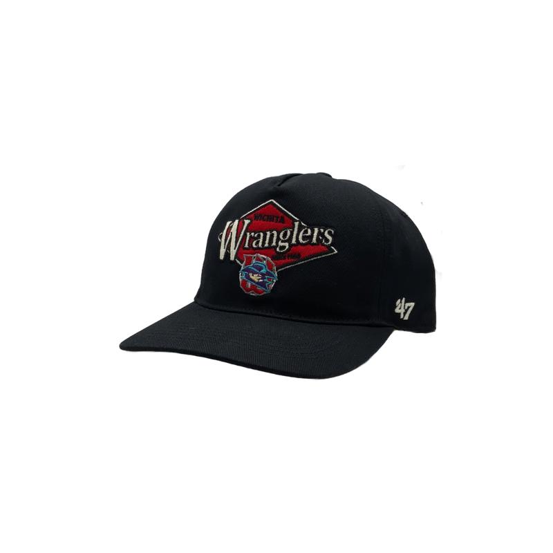 Wichita Wind Surge '47 Wichita Wranglers Black Golden Diamond Hitch Cap