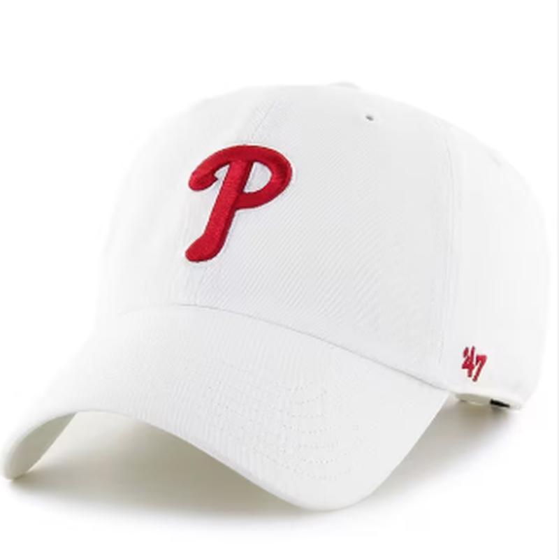 '47 Philadelphia Phillies White Cap Logo Clean Up