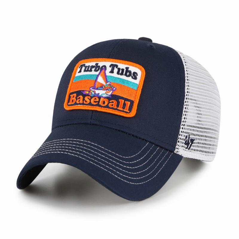 Wichita Wind Surge '47 Youth Navy/Orange Turbo Tubs Ramble MVP Cap