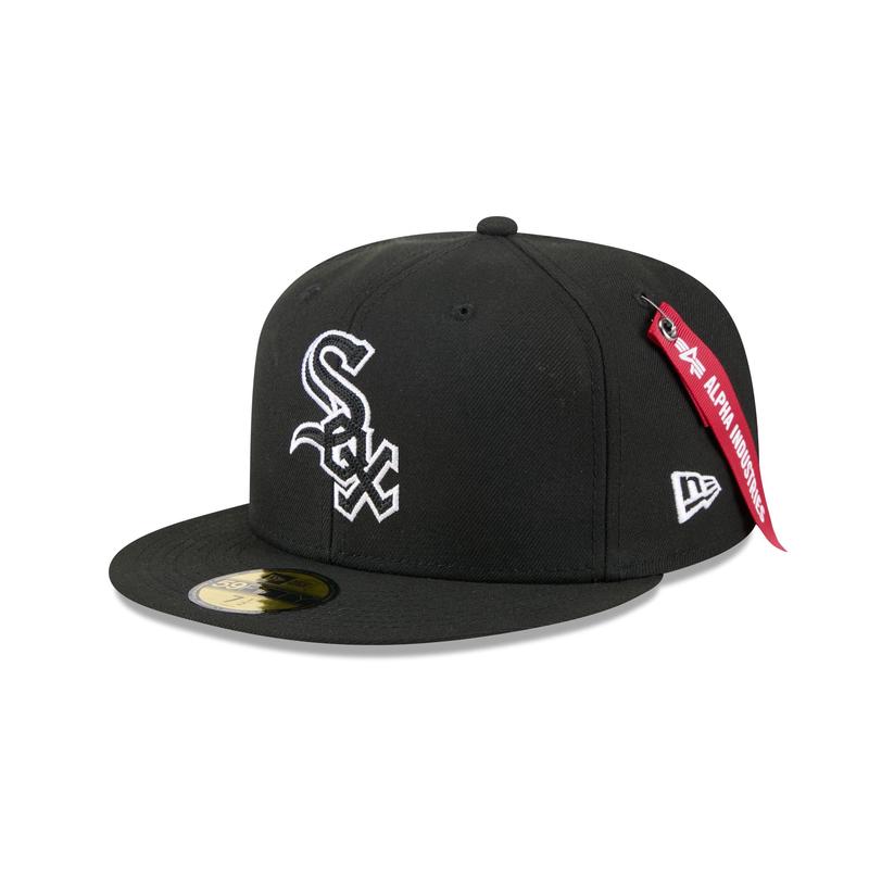 Alpha Industries x Chicago White Sox Black 59FIFTY Fitted Hat
