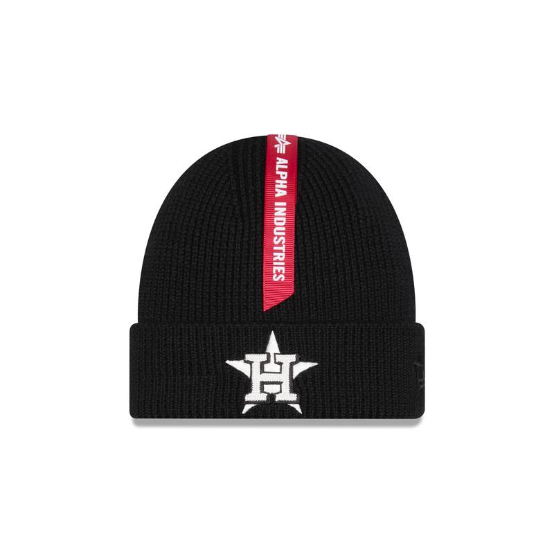Alpha Industries x Houston Astros Black Cuff Knit Hat