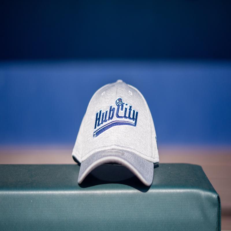 3930 New Era Grey Hub City Fitted Hat